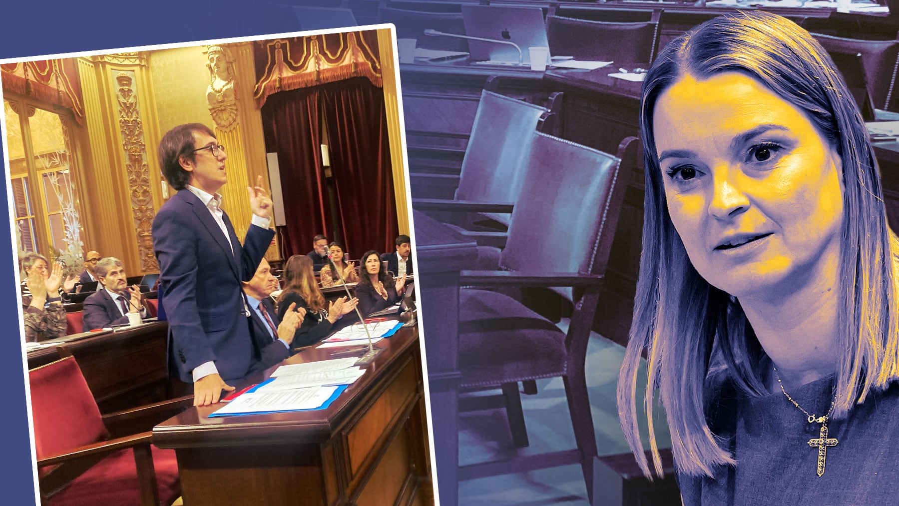 El PSOE se instala en el ridículo en Baleares: pregunta al escaño vacío de Prohens, ausente a 7.248 kilómetros