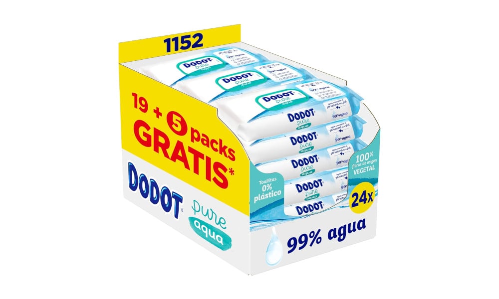 Packs de Toallitas Dodot Pure Aqua