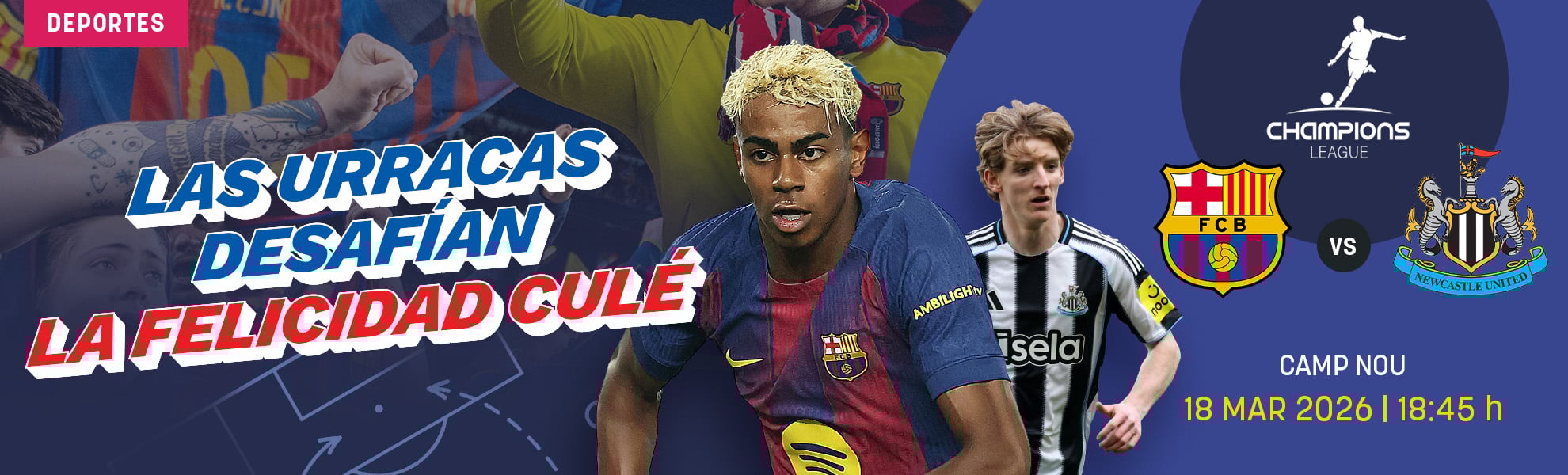 Barcelona-Newcastle: las urracas desafían la felicidad culé