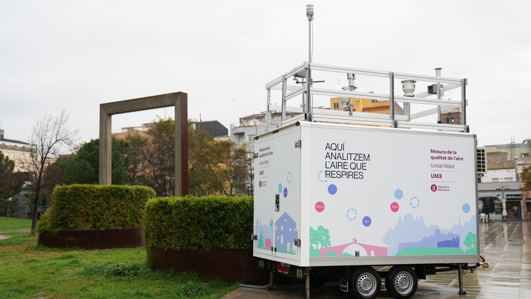 Unidad móviles de la Diputación de Barcelona para medir la calidad del aire. (Foto: EP).