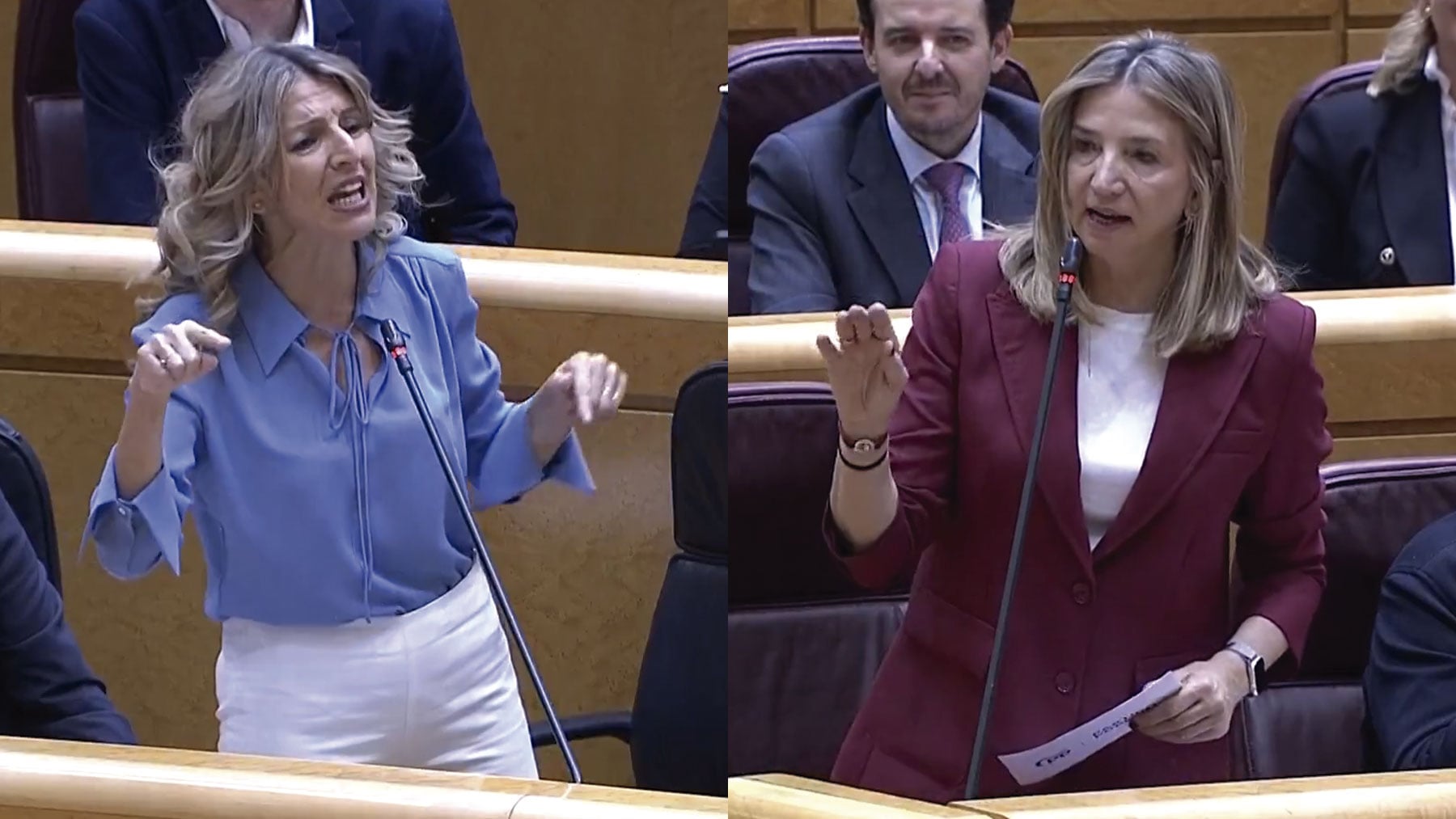 Yolanda Díaz dice sin sonrojarse que fue a los Oscar con dinero público para defender la creación artística