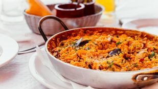 Paella, arroz, truco, truco de cocina