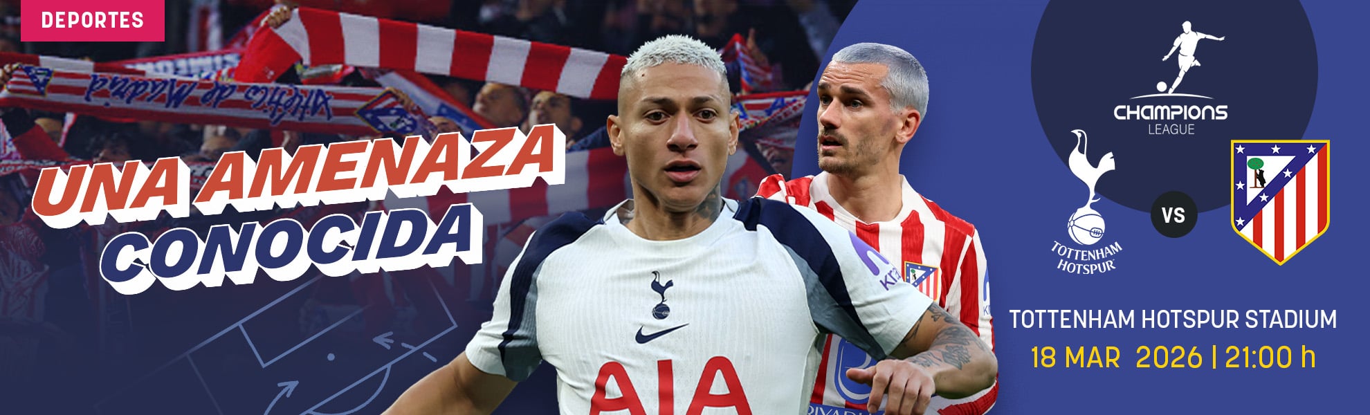 Tottenham-Atlético: una amenaza conocida