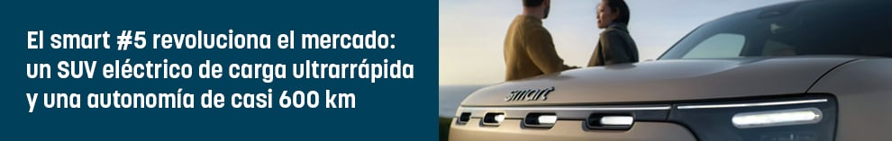 El smart #5 revoluciona el mercado: un SUV eléctrico de carga ultrarrápida y una autonomía de casi 600 km
