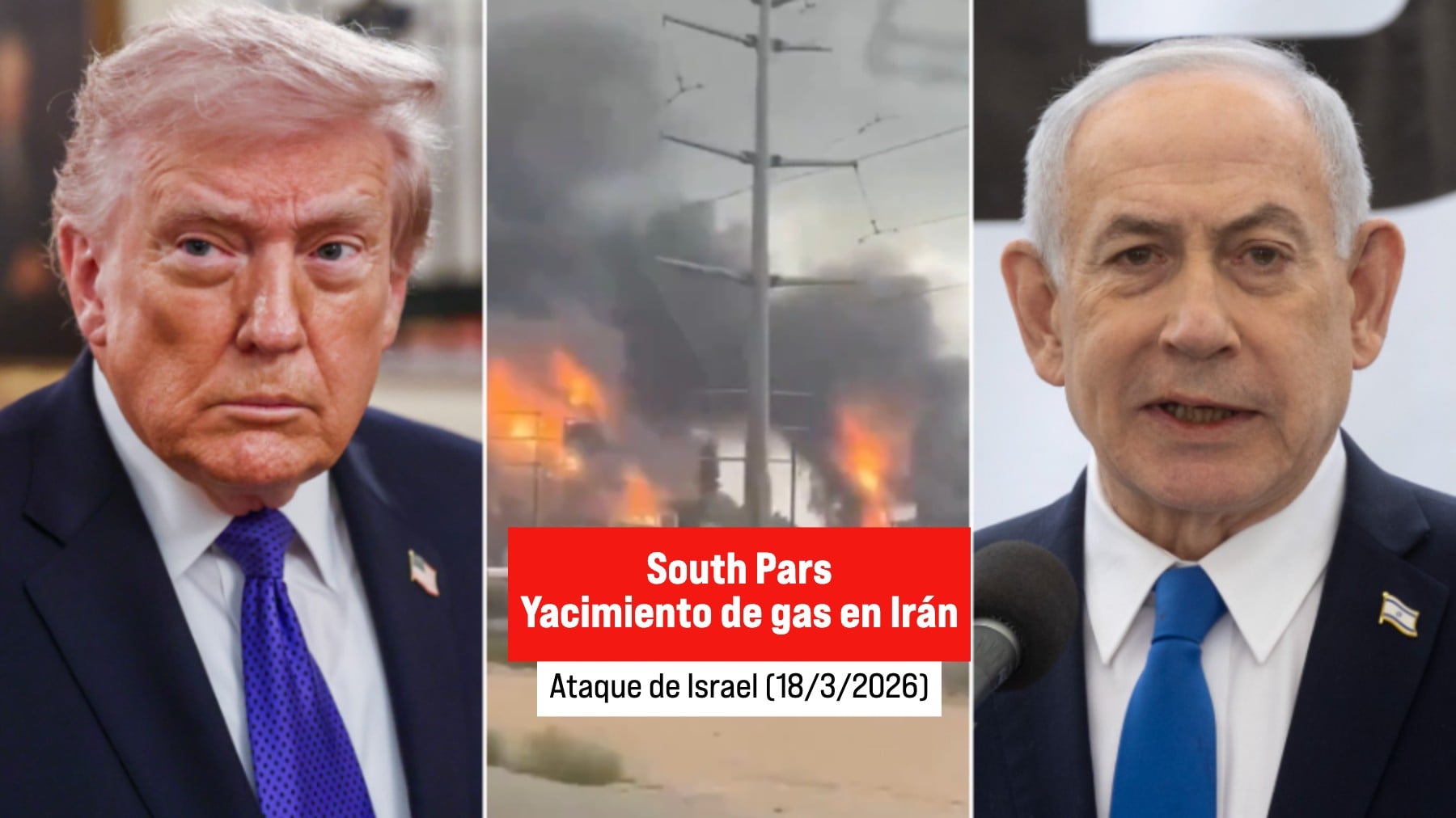 Netanyahu cede ante Trump: Nos pidió que evitemos más ataques a complejos de gas y lo estamos haciendo