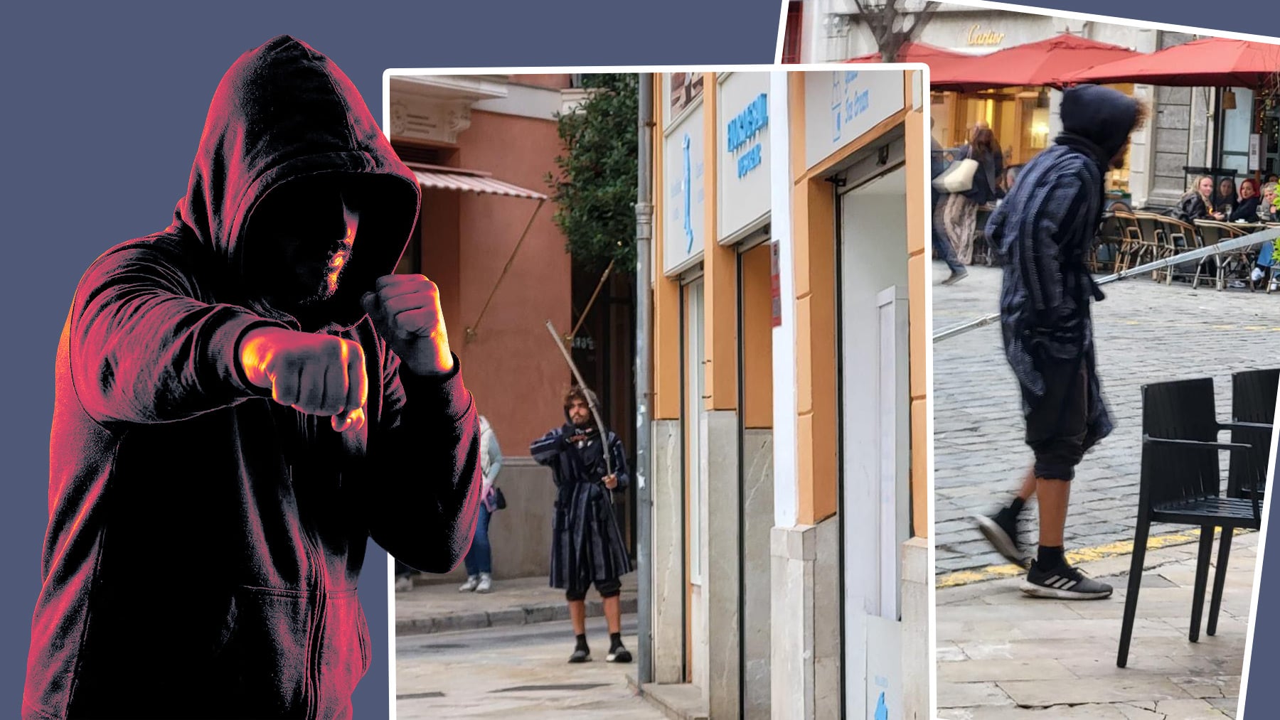 Un justiciero da una paliza al uruguayo que reventó la boca a una dependienta en una tienda de Palma