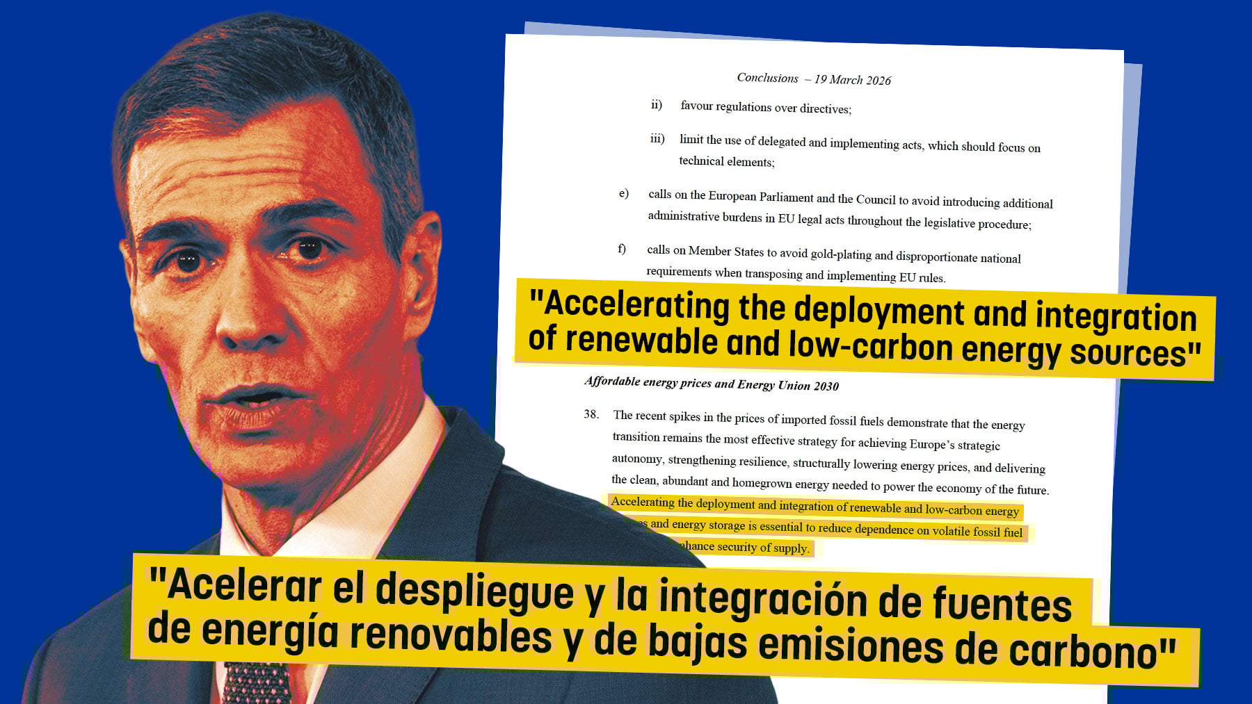 Sánchez firma en Bruselas acelerar el desarrollo de la nuclear pese a querer cerrarlas en España