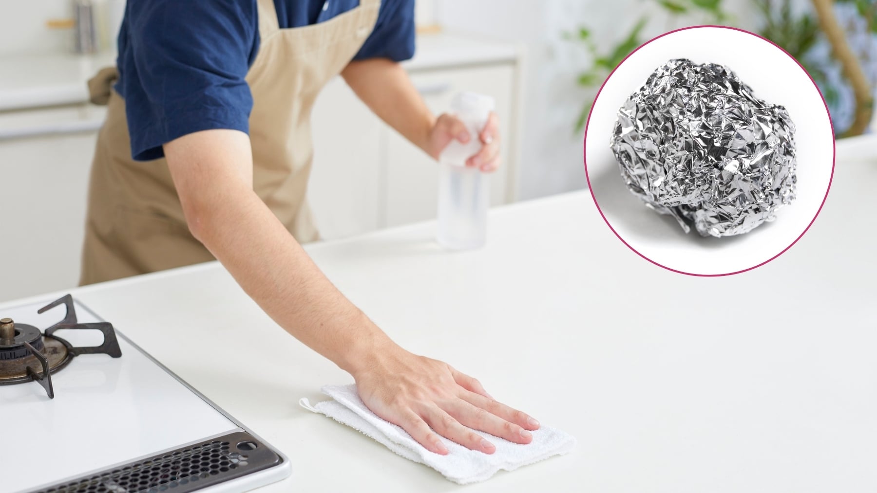 Ni estropajo ni químicos: el sencillo truco de la bola de papel de aluminio para limpiar media casa