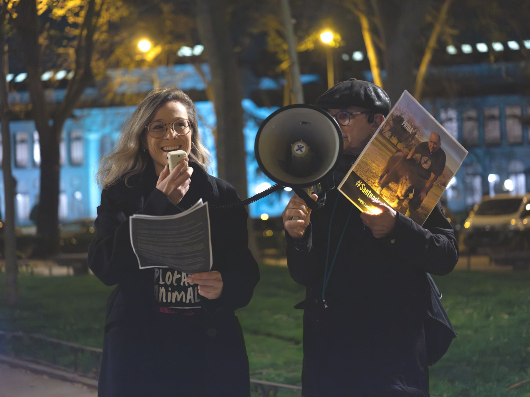Lectura del manifiesto de la campaña.