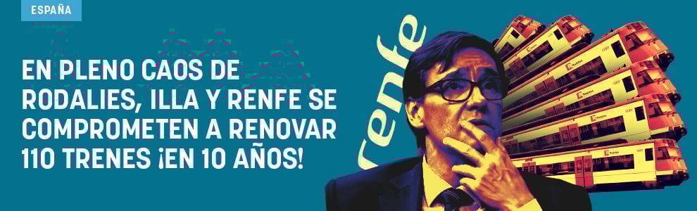 En pleno caos de Rodalies, Illa y Renfe se comprometen a renovar 110 trenes ¡en 10 años!