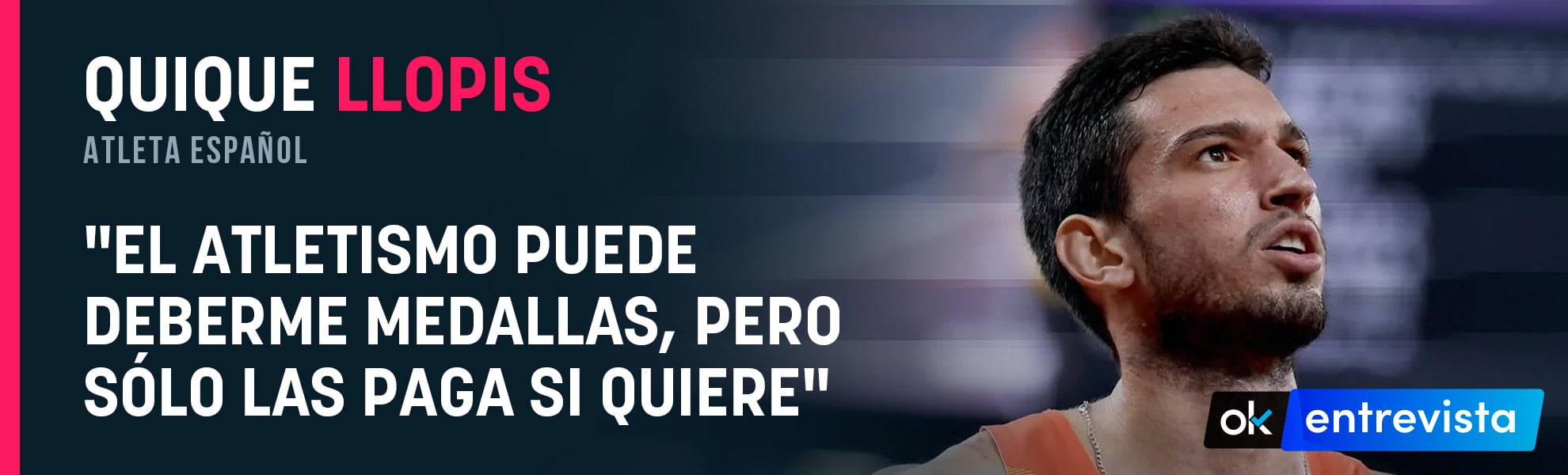 La reválida Mundial de Quique Llopis: El atletismo puede deberme medallas, pero sólo las paga si quiere