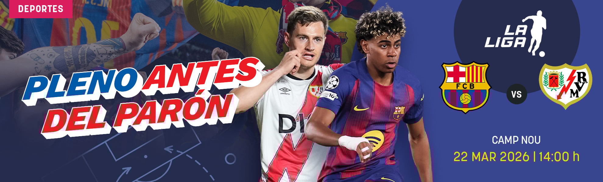 Barcelona-Rayo Vallecano: pleno antes del parón