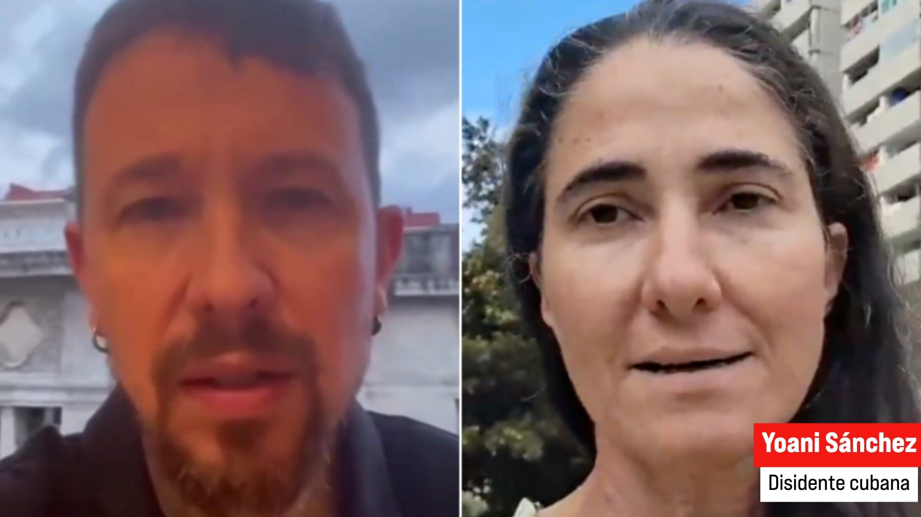 Una disidente cubana a Iglesias y los