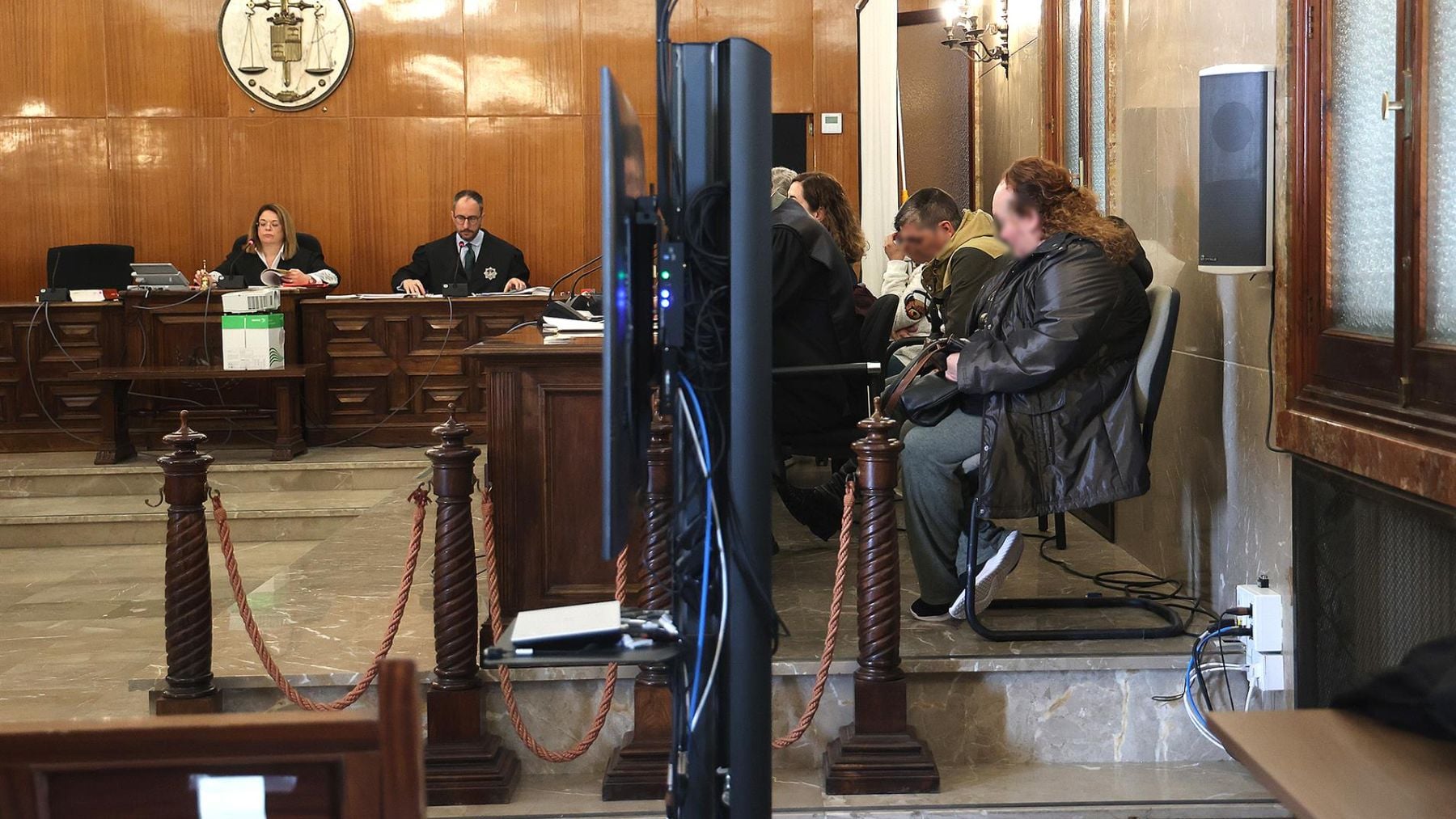 Imagen de archivo de los acusados durante el juicio.