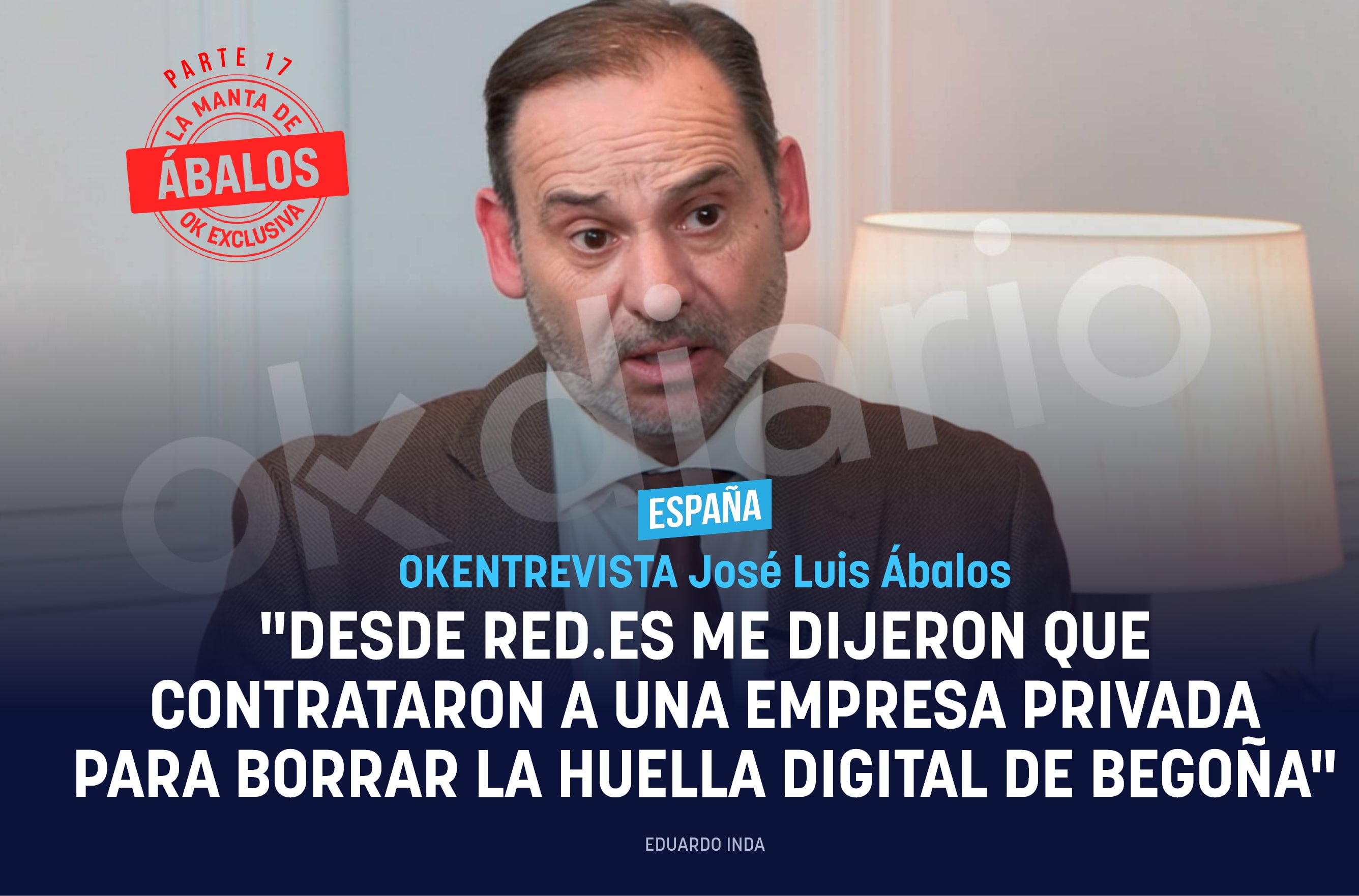 Ábalos: Desde Red.es me dijeron que contrataron a una empresa para borrar la huella digital de Begoña