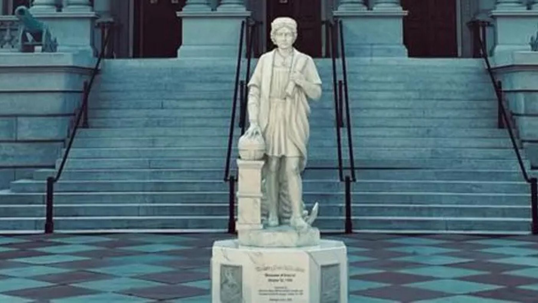 Trump planta en la Casa Blanca una estatua del héroe Cristóbal Colón y se carga la leyenda negra