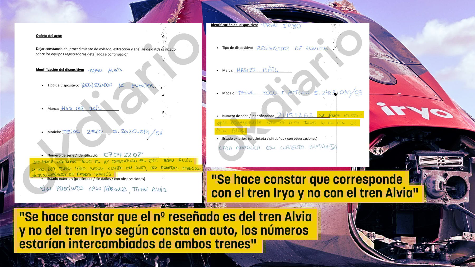 Los investigadores del accidente de Adamuz descubrieron en Madrid que las cajas negras se etiquetaron al revés