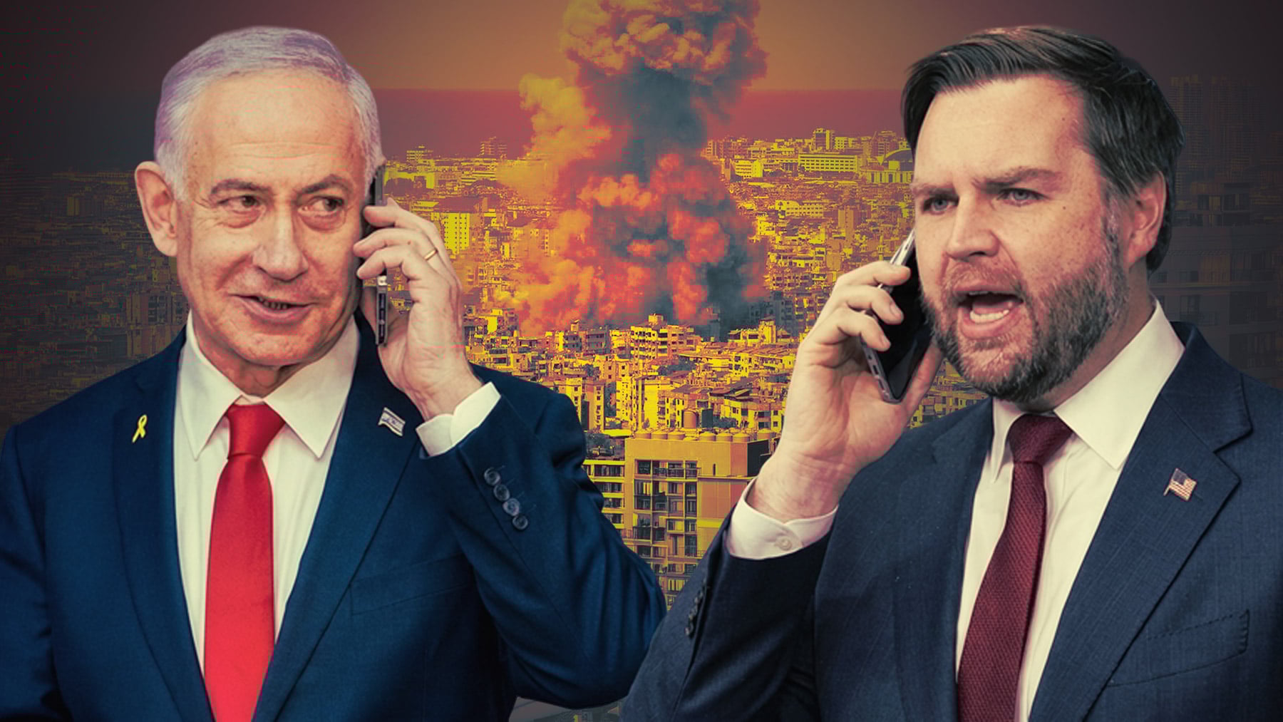 El vicepresidente de EEUU Vance y Netanyahu hablan por teléfono para negociar un alto el fuego con Irán