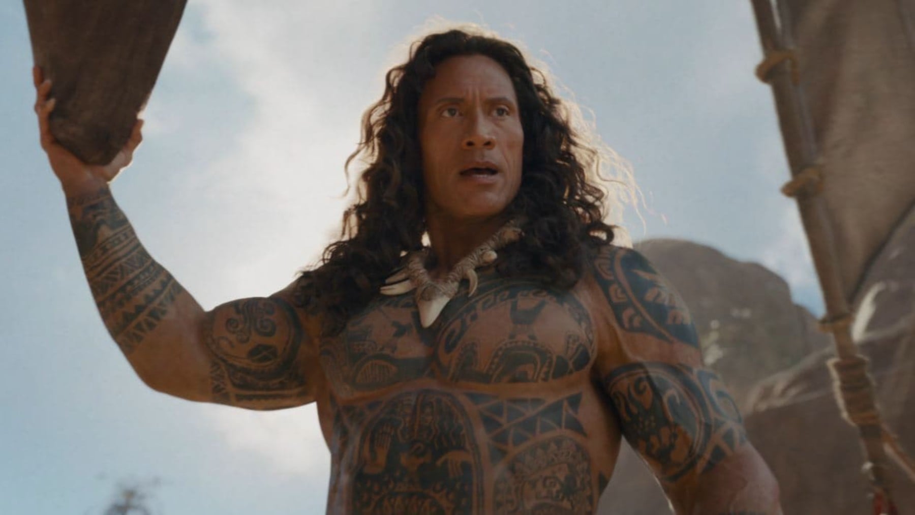 The Rock es Maui en ‘Vaiana’ (Disney).
