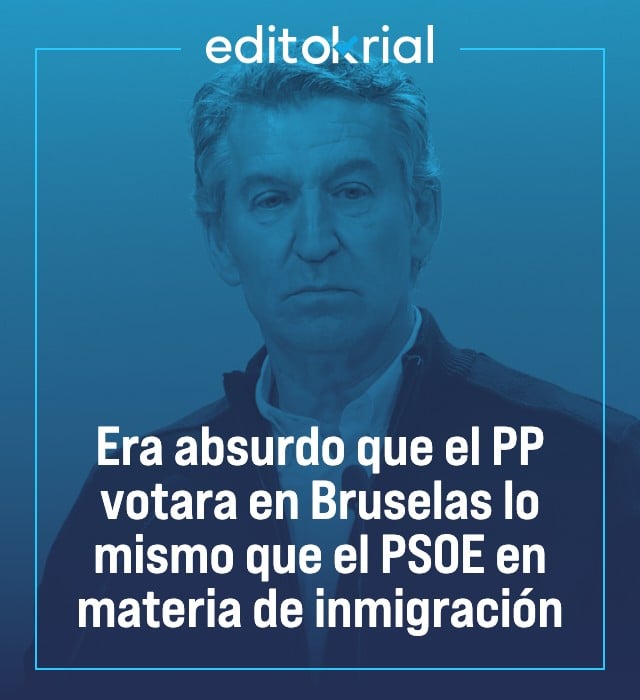 Era absurdo que el PP votara en Bruselas lo mismo que el PSOE en materia de inmigración