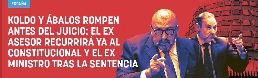 Koldo y Ábalos rompen antes del juicio: el ex asesor recurrirá ya al Constitucional y el ex ministro tras la sentencia