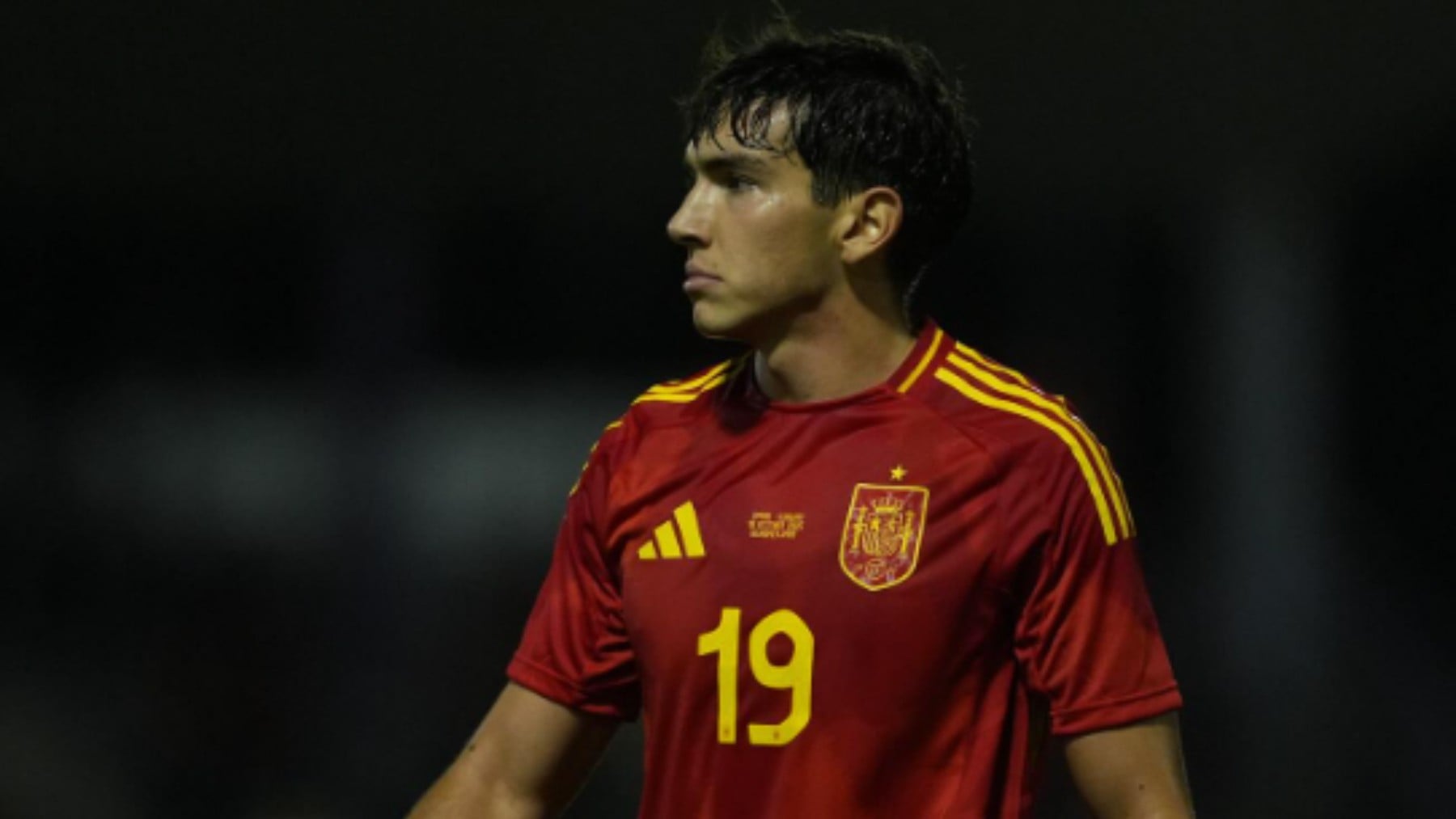 Mario Martín durante un partido de España Sub-21. (Redes sociales Mario Martín)