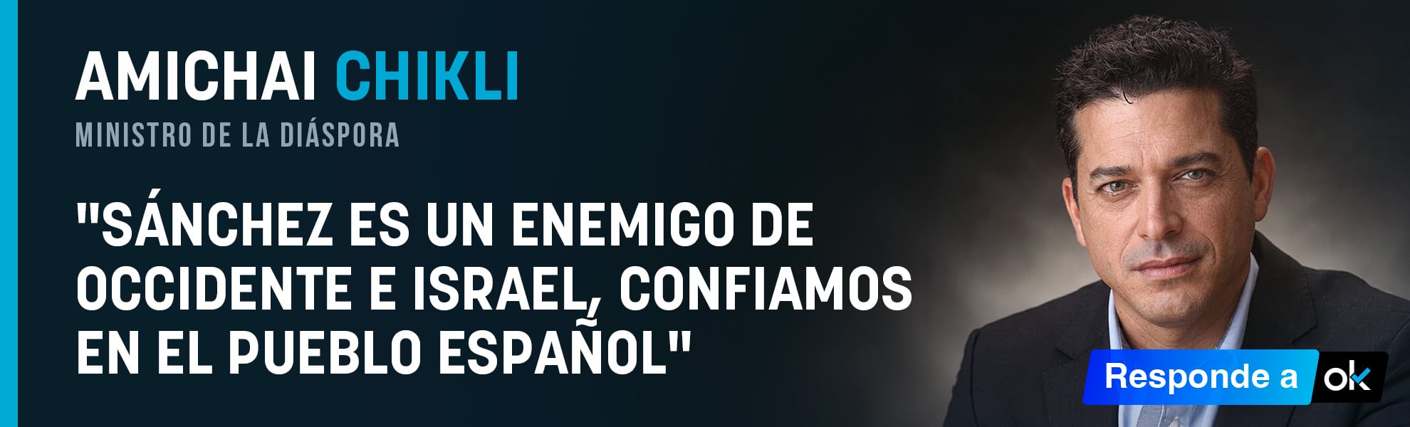 El ministro de la Diáspora israelí: Sánchez es un enemigo de Occidente e Israel, confiamos en el pueblo español