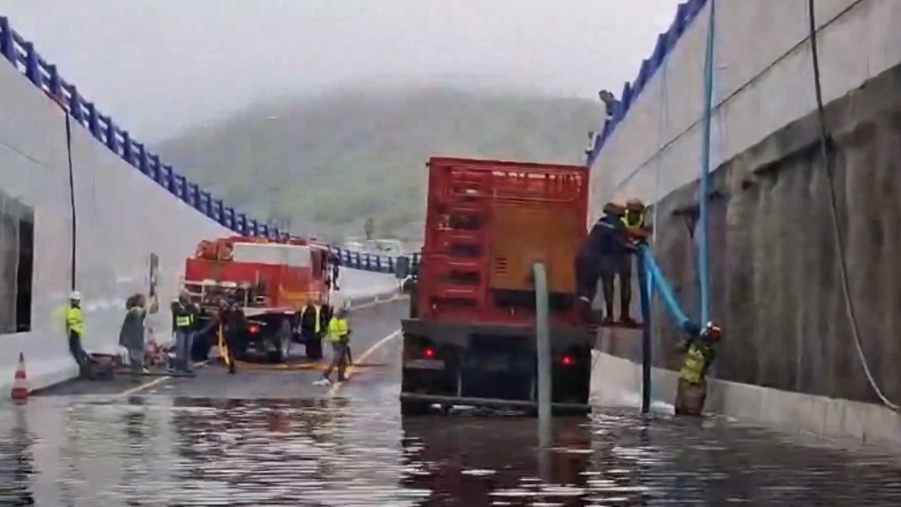 La UME se despliega en Gran Canaria por las fuertes lluvias de la borrasca Therese