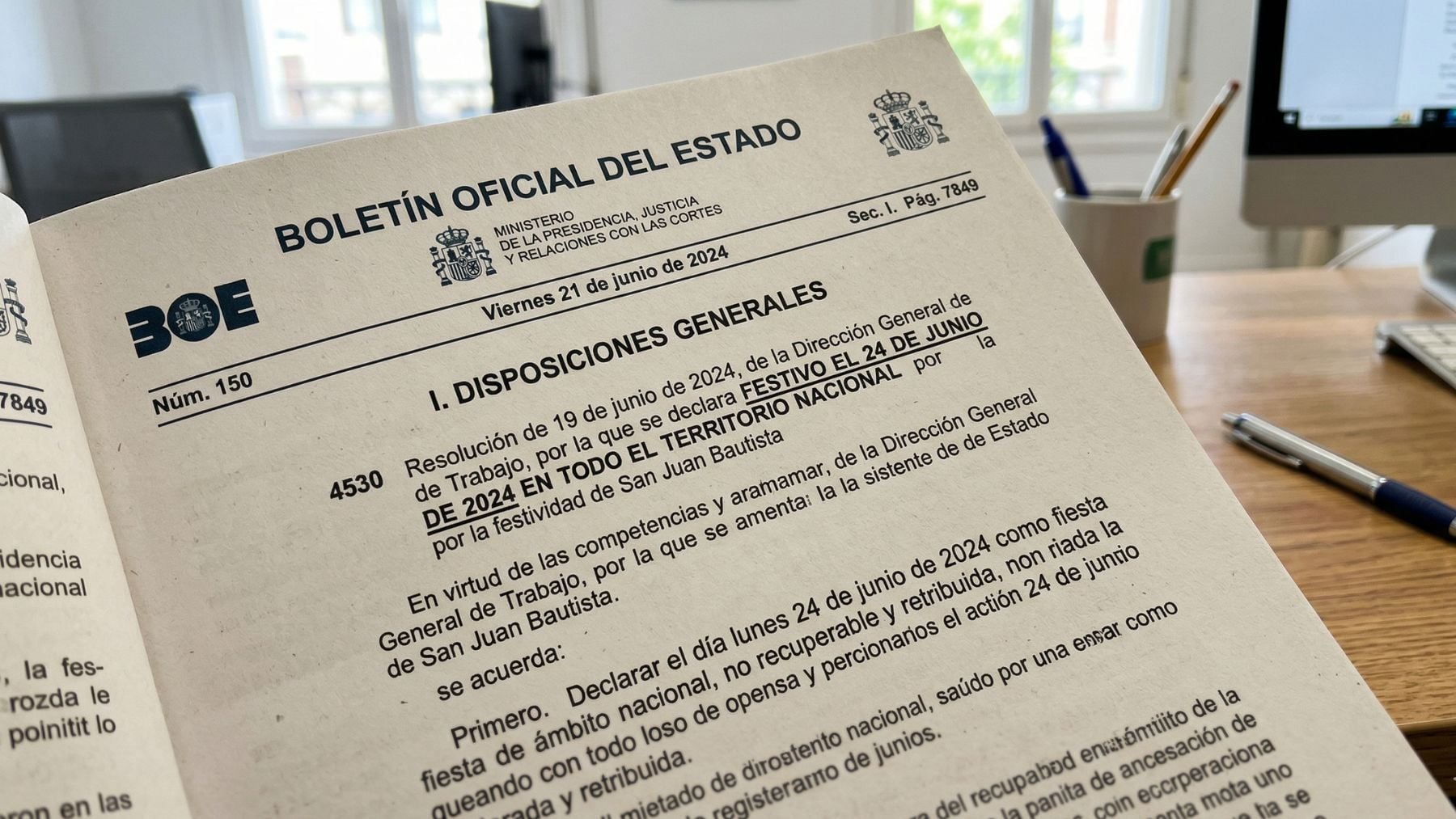 El BOE lo confirma: es festivo el 24 de junio en estas ciudades