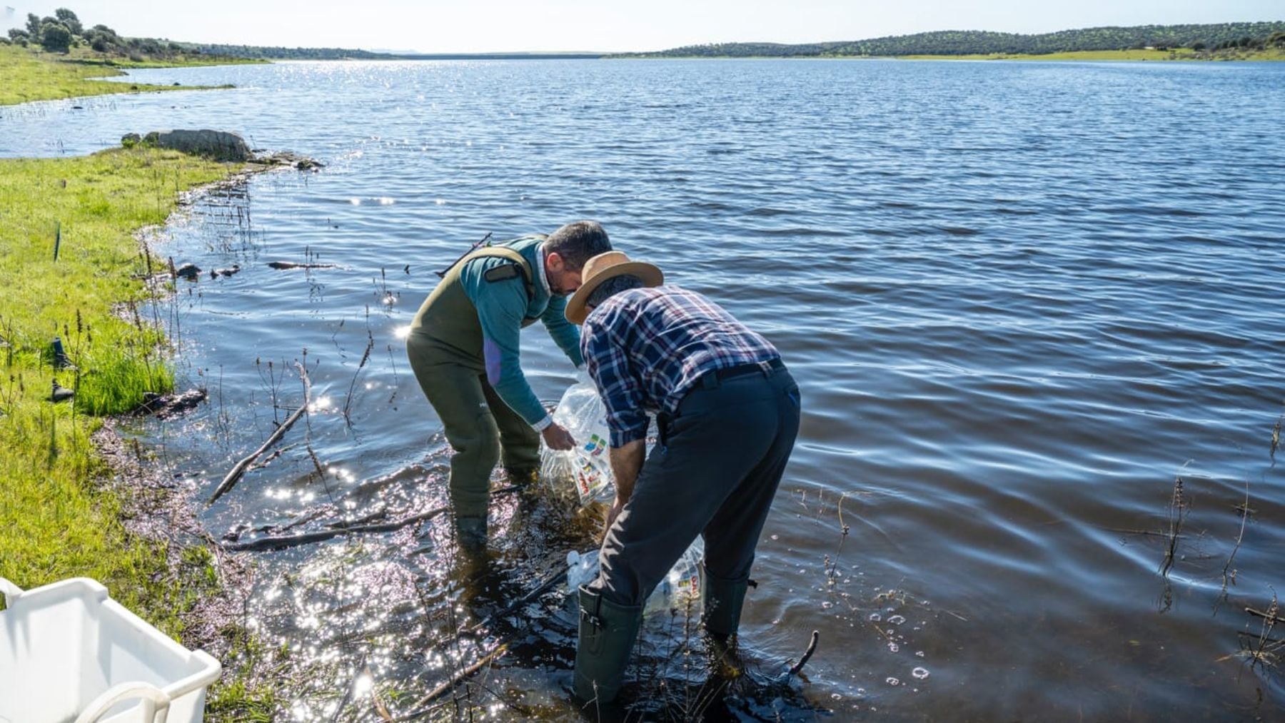 Embalse de Alcollarín. Foto: Confederación Hidrográfica del Guadiana