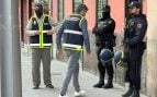 Gran despliegue policial en el centro de Palma durante una operación antiterrorista de la Policía Nacional