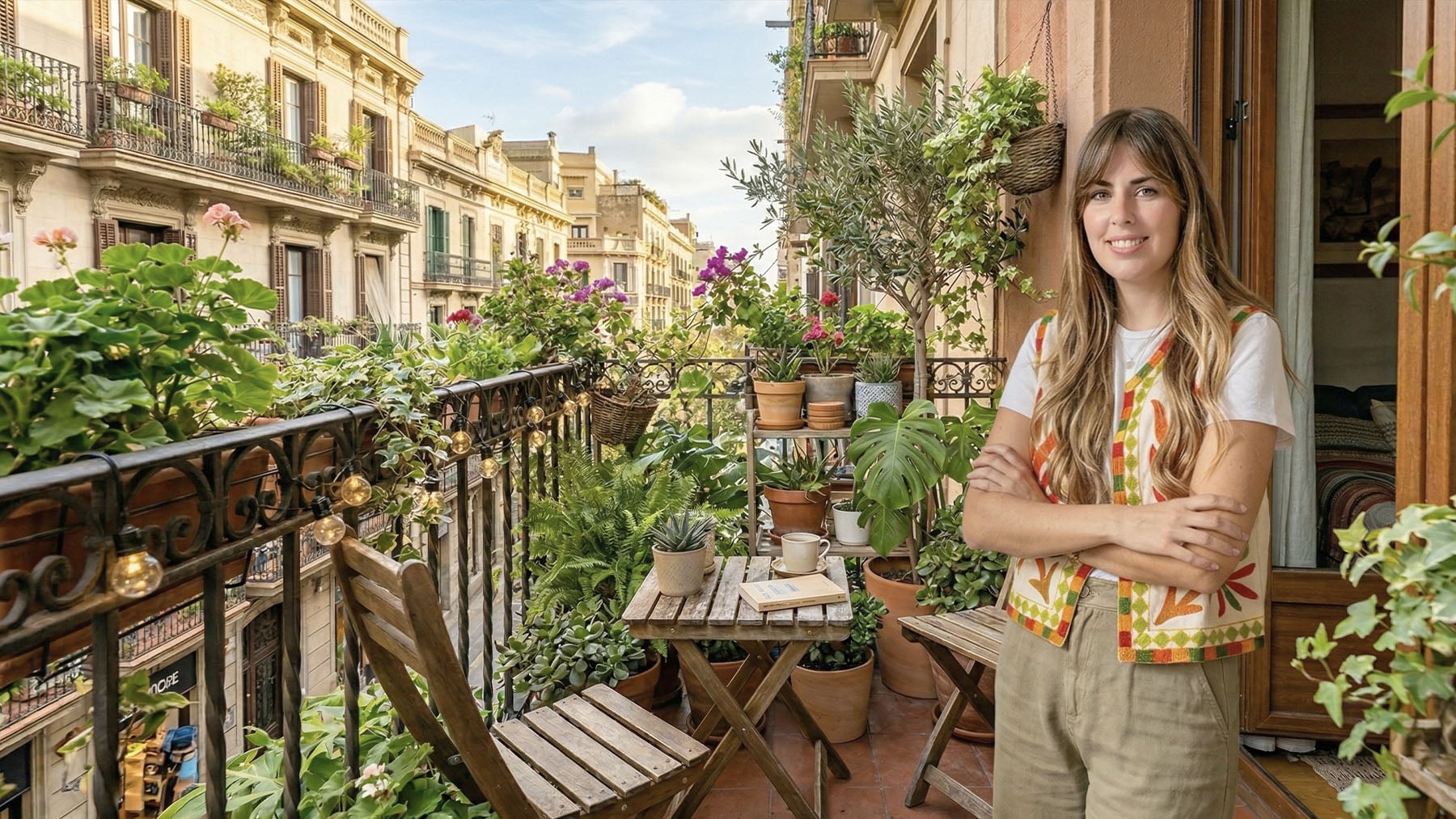Nina, arquitecta italiana: Ni se te ocurra cerrar el balcón de tu casa. Los jóvenes están cambiando la tendencia