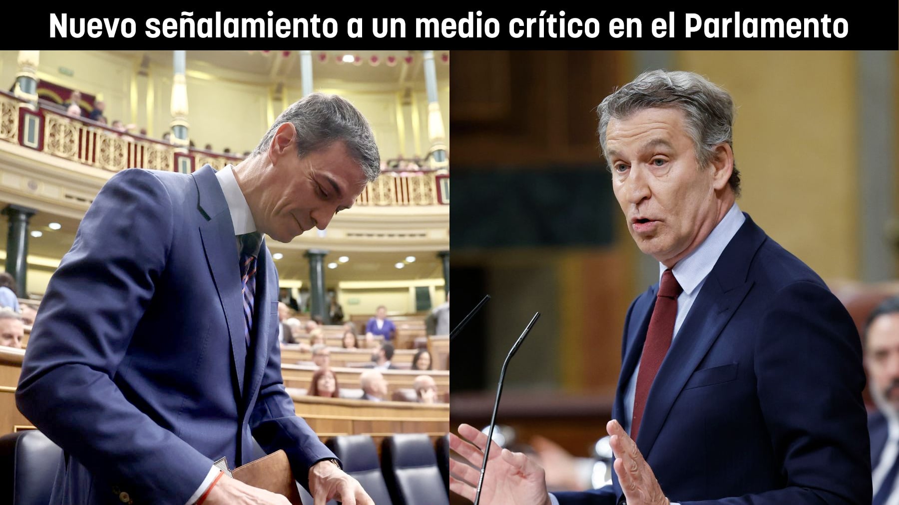 Sánchez pone ahora a este periódico en la diana: ¿Eso dónde lo ha leído, señor Feijóo, en OKDIARIO?