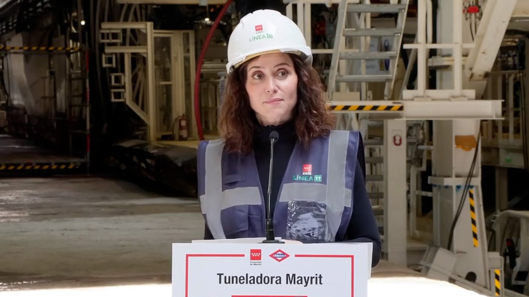 Ayuso inaugura la perforación para ampliar la línea 11 de Metro que tendrá 5 nuevas estaciones