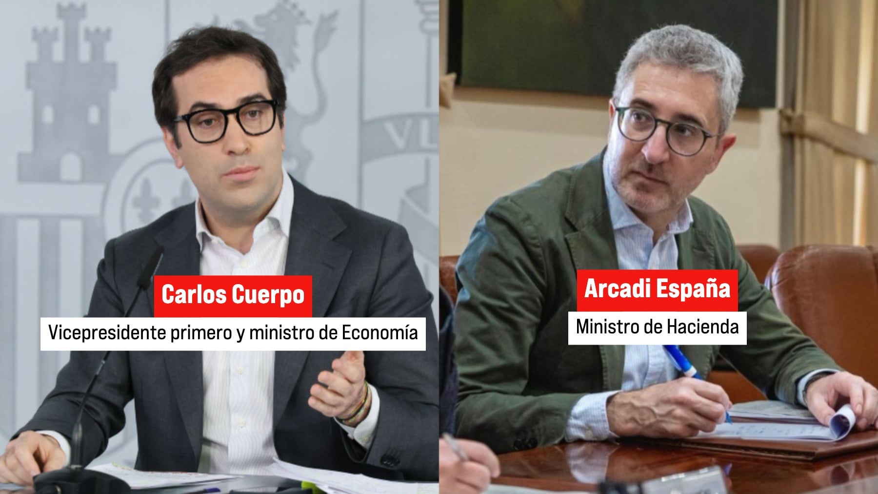 Sánchez asciende a Carlos Cuerpo a vicepresidente primero y nombra a Arcadi España ministro de Hacienda