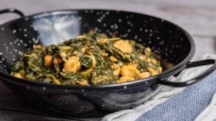 Potaje garbanzos con espinacas