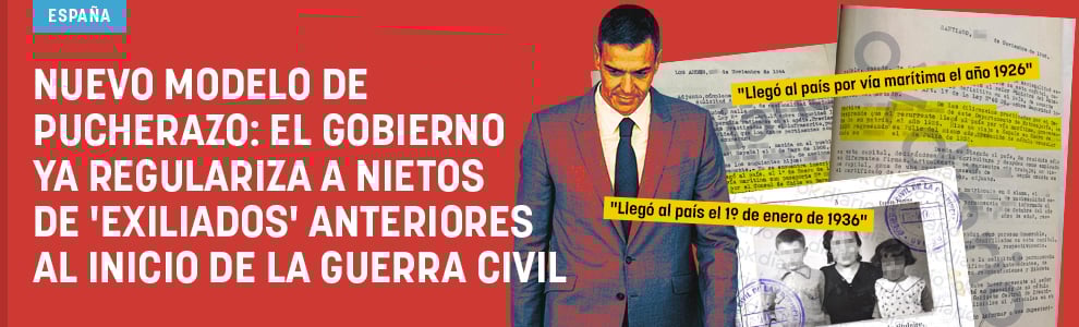 Nuevo modelo de pucherazo: el Gobierno ya regulariza a nietos de