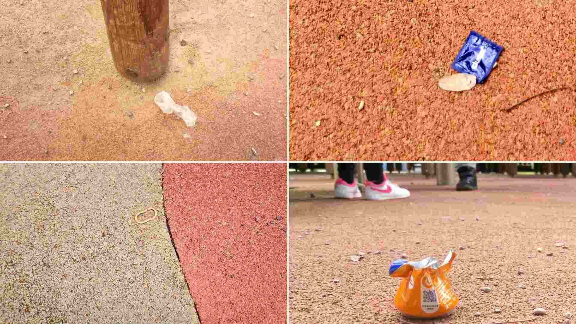 Denuncian la presencia de preservativos en la zona infantil del Parc de Ses Estacions de Palma