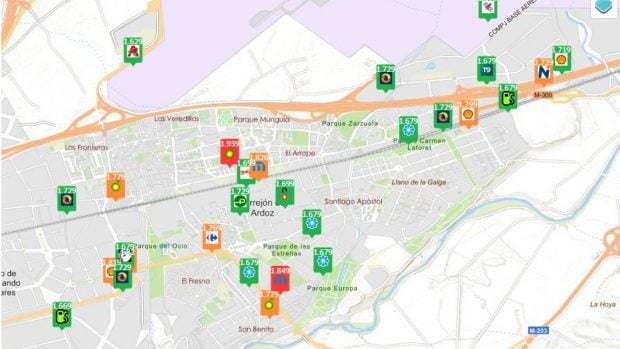 precios gasolina Madrid