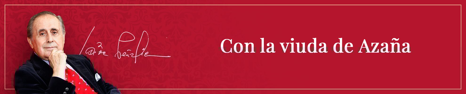 Con la viuda de Azaña