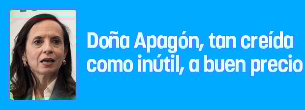 Doña Apagón, tan creída como inútil, a buen precio 