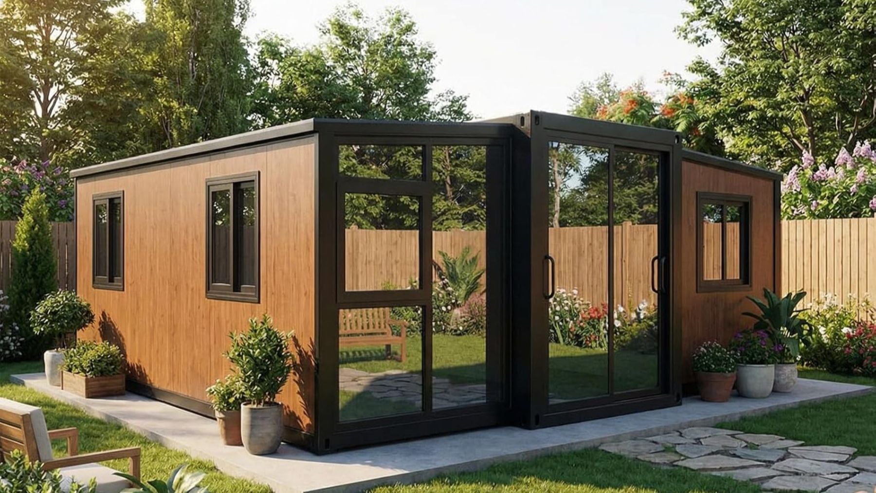 Por 7.559 euros tienes una casa prefabricada en Amazon: de diseño, con cocina, un dormitorio y baño