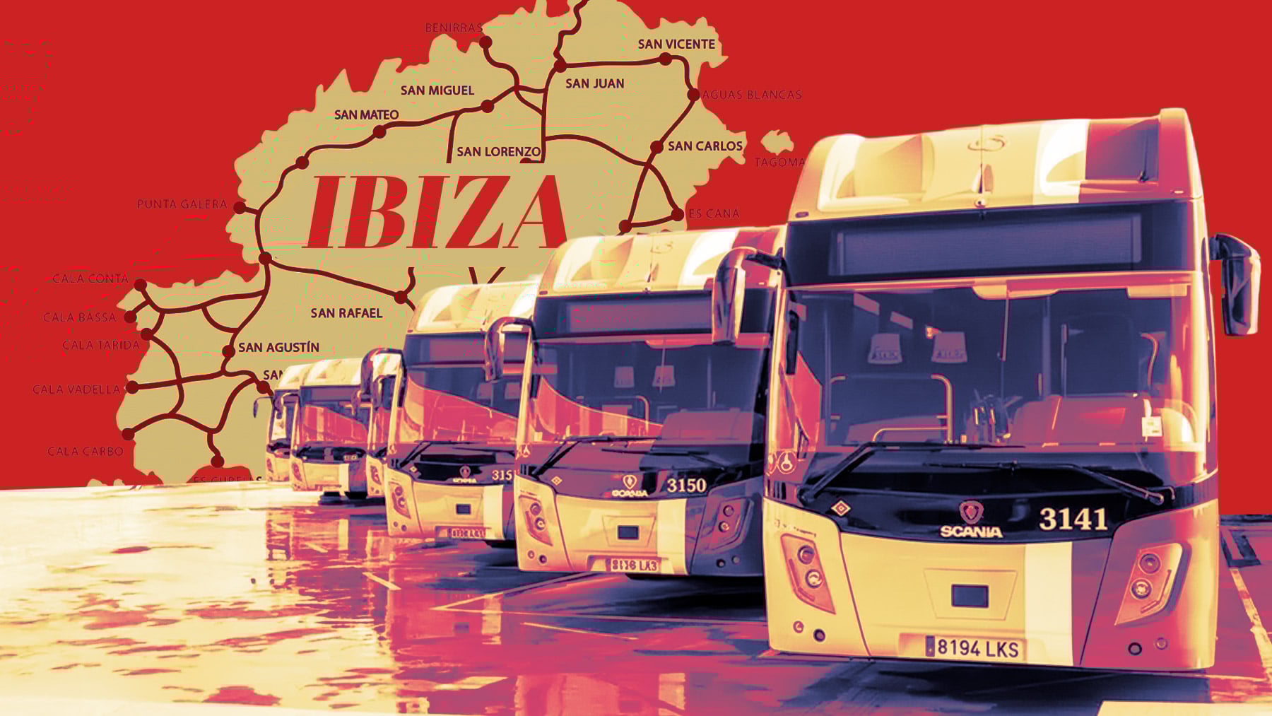 Ibiza revoluciona su transporte público: 65 nuevas líneas y más autobuses, rutas y horarios