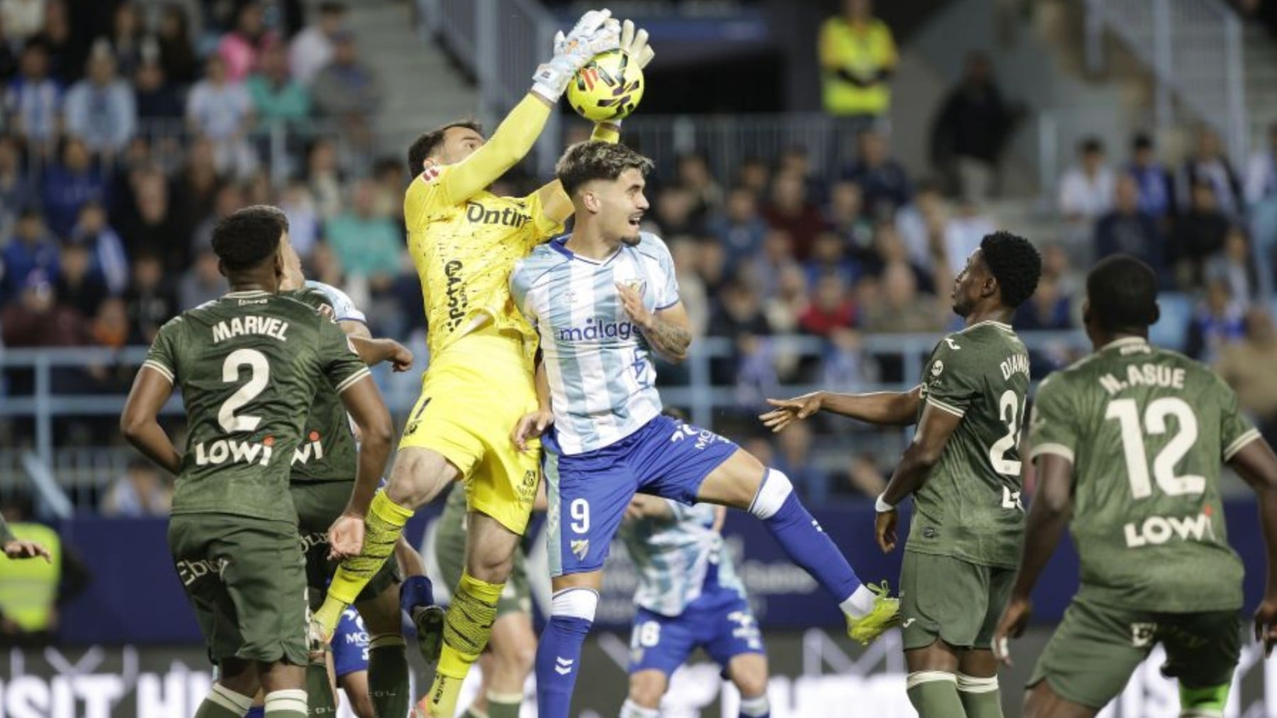 El Málaga se atasca y el Leganés saca petróleo de La Rosaleda