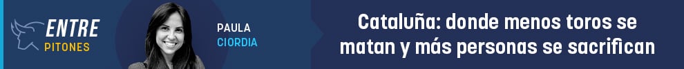 Cataluña: la región donde menos toros se matan y más personas se sacrifican