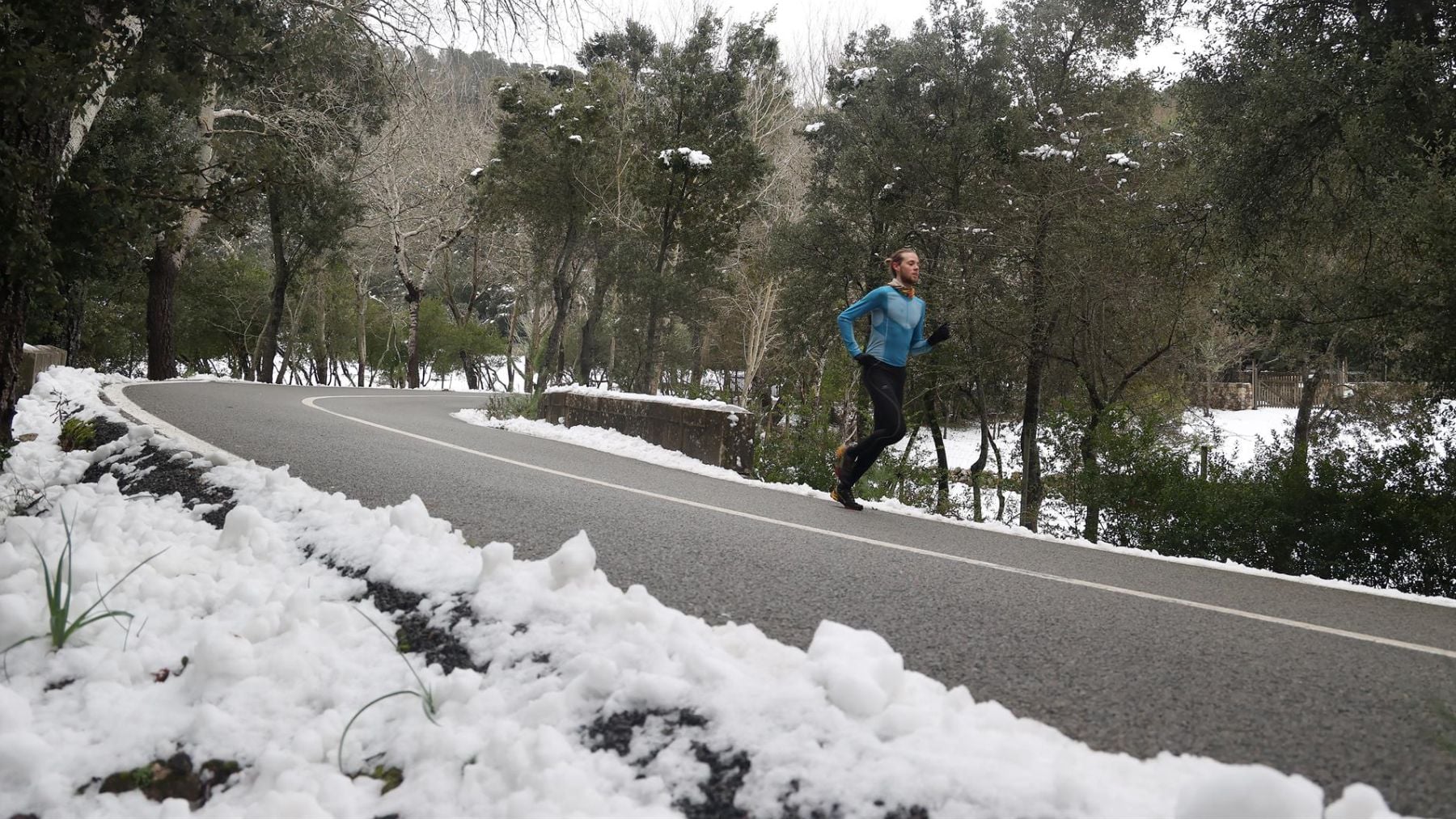 Nunca viste Mallorca tan blanca: la nieve cubre la Serra de Tramuntana a partir de los 800 metros