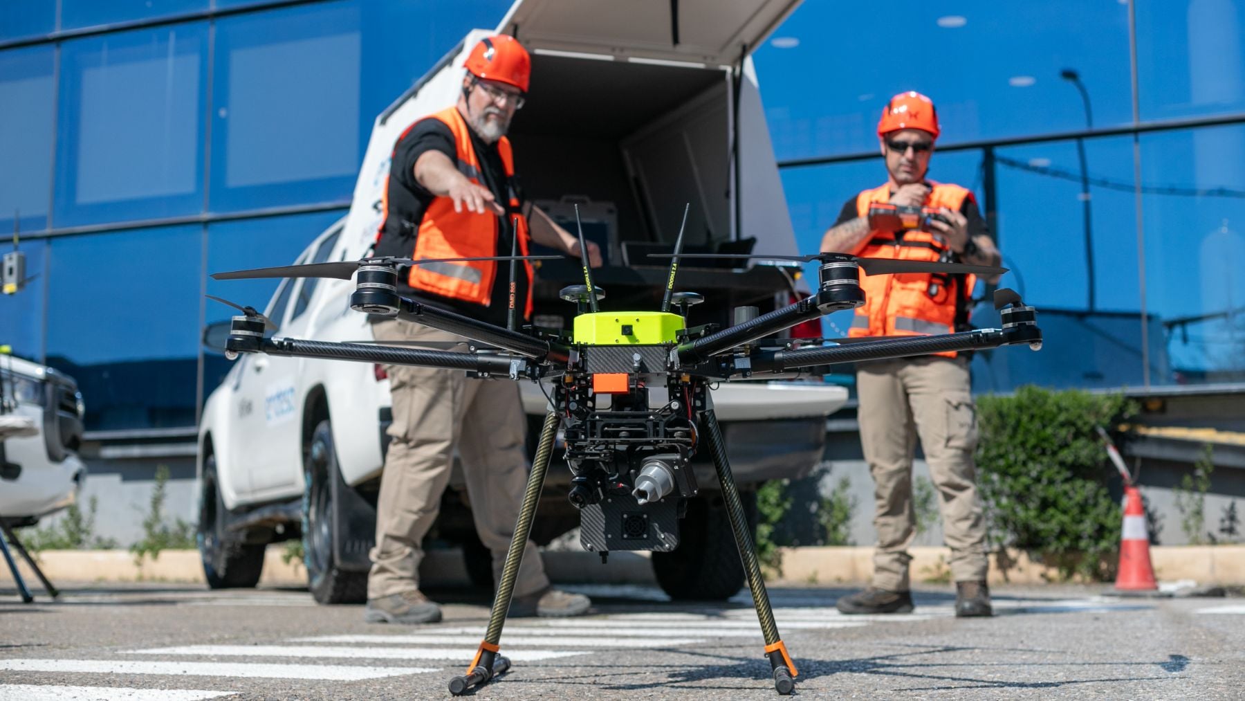 Uno de los drones de largo alcance utilizados por Endesa.