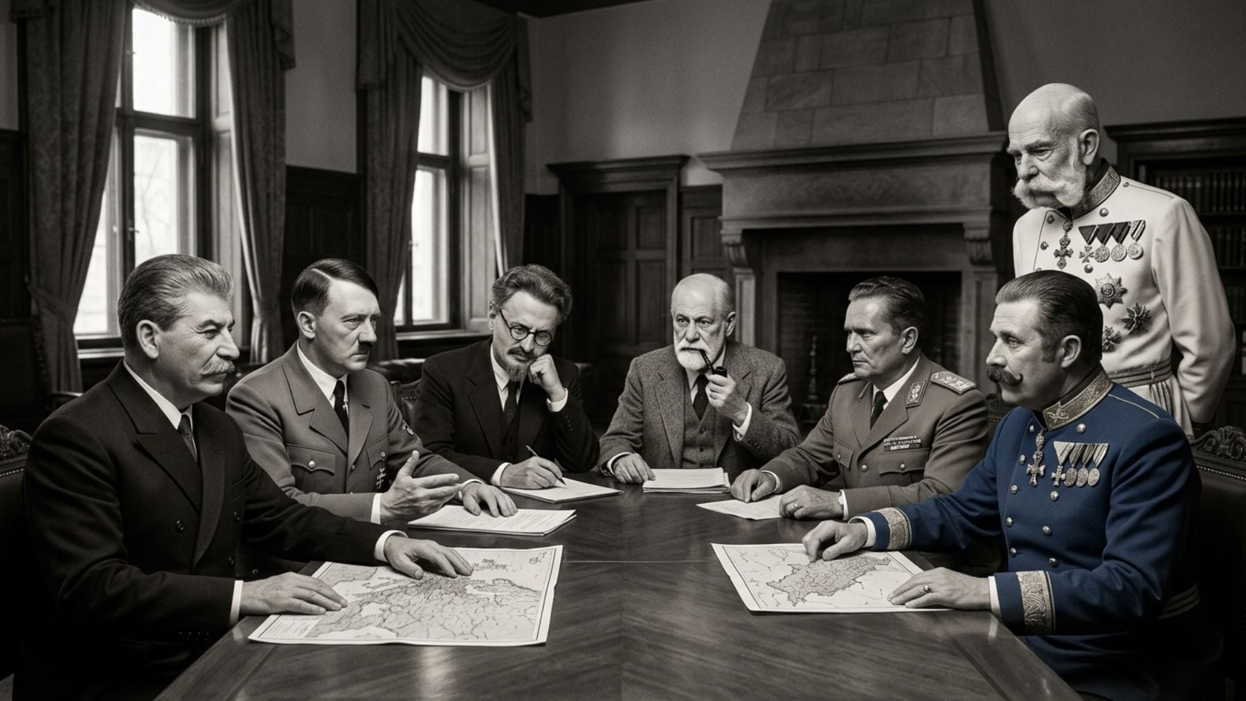 La increíble coincidencia histórica que helará la sangre: Hitler, Stalin y Freud vivieron a pocos metros antes de la guerra