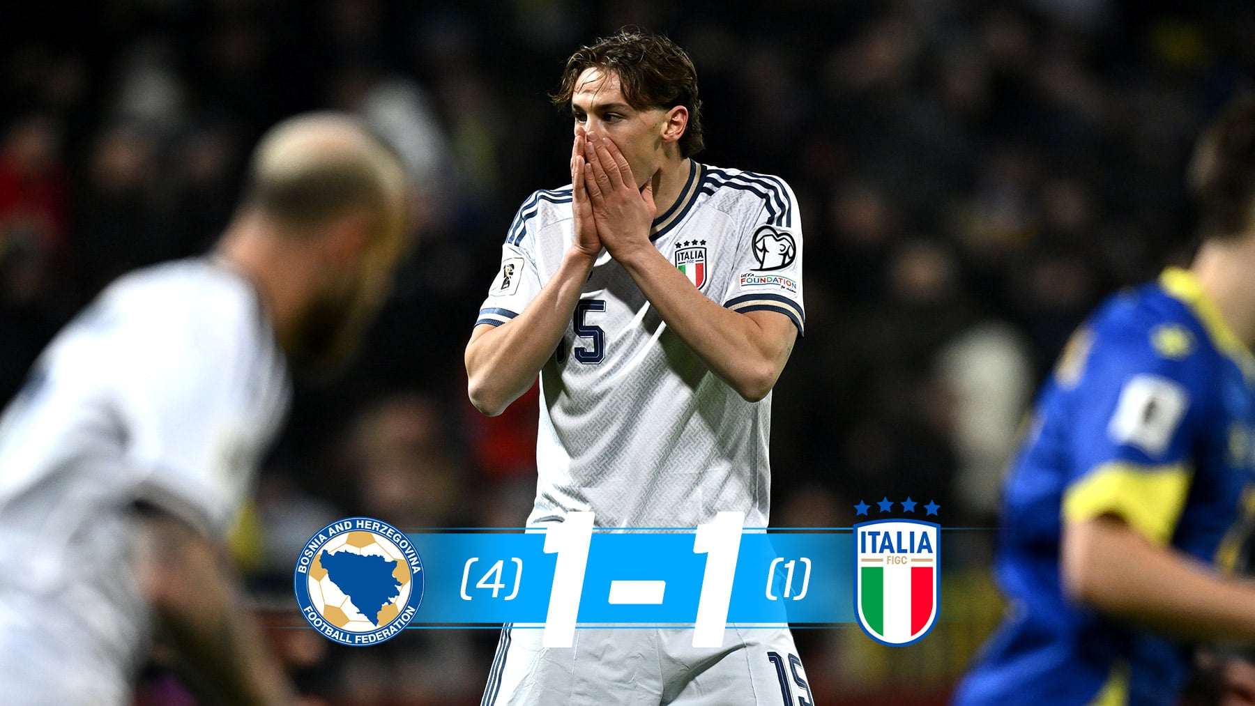 Nuevo fracaso de Italia: Bosnia y Herzegovina les deja fuera del Mundial por tercera vez consecutiva