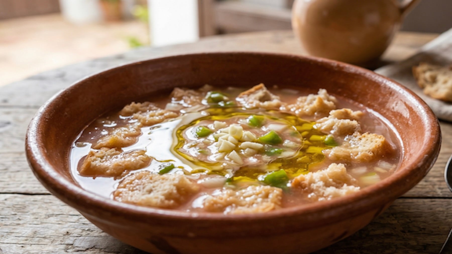 Recreación de un gazpacho de fatigas.